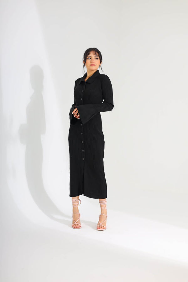 Fitted long dress - HANGER
