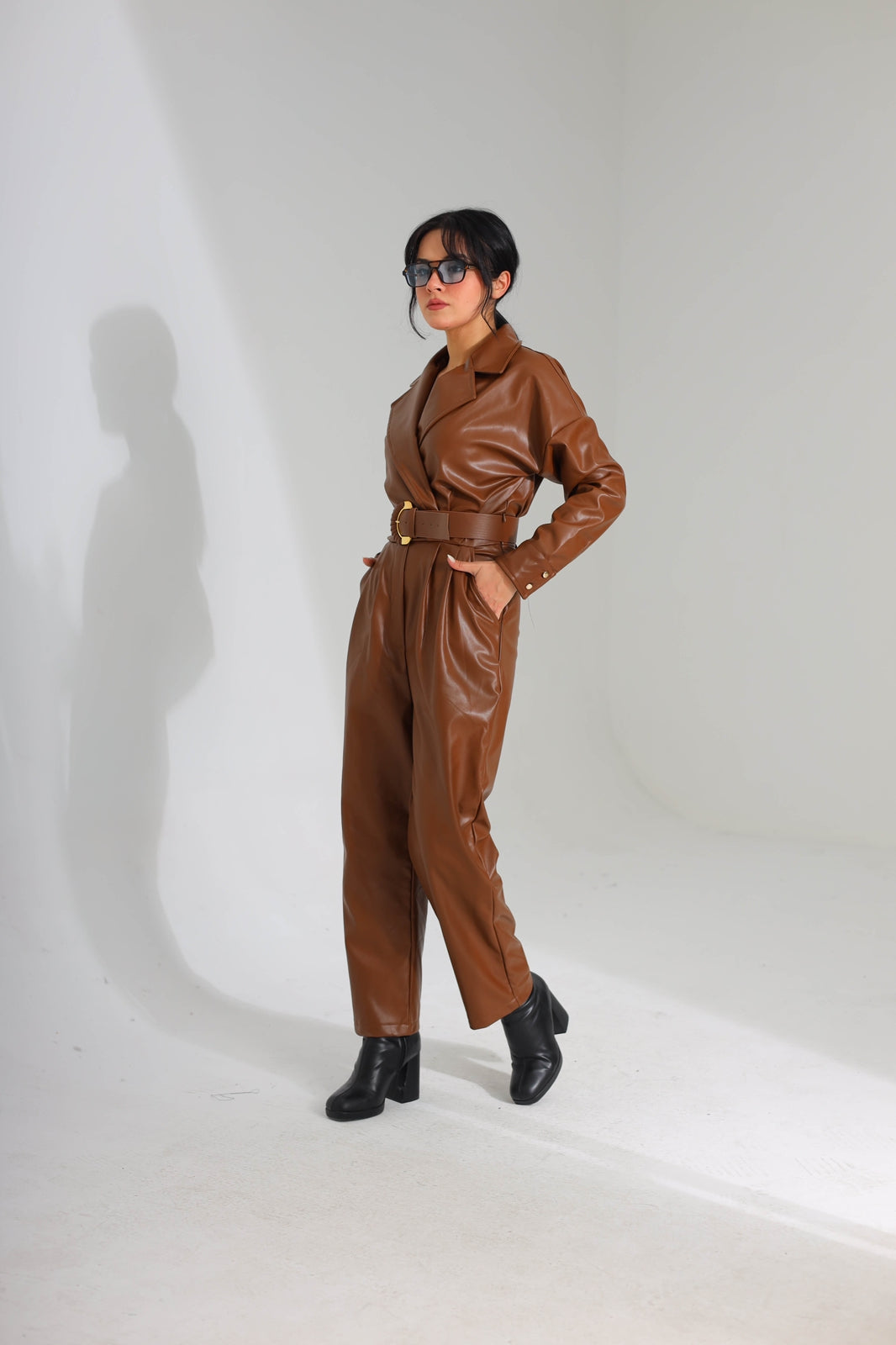 Leather Jumpsuit 8267