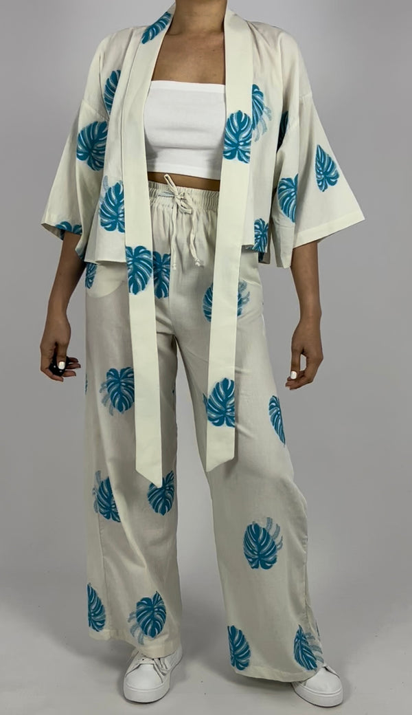 2pcs set top & pant leaves D - HANGER