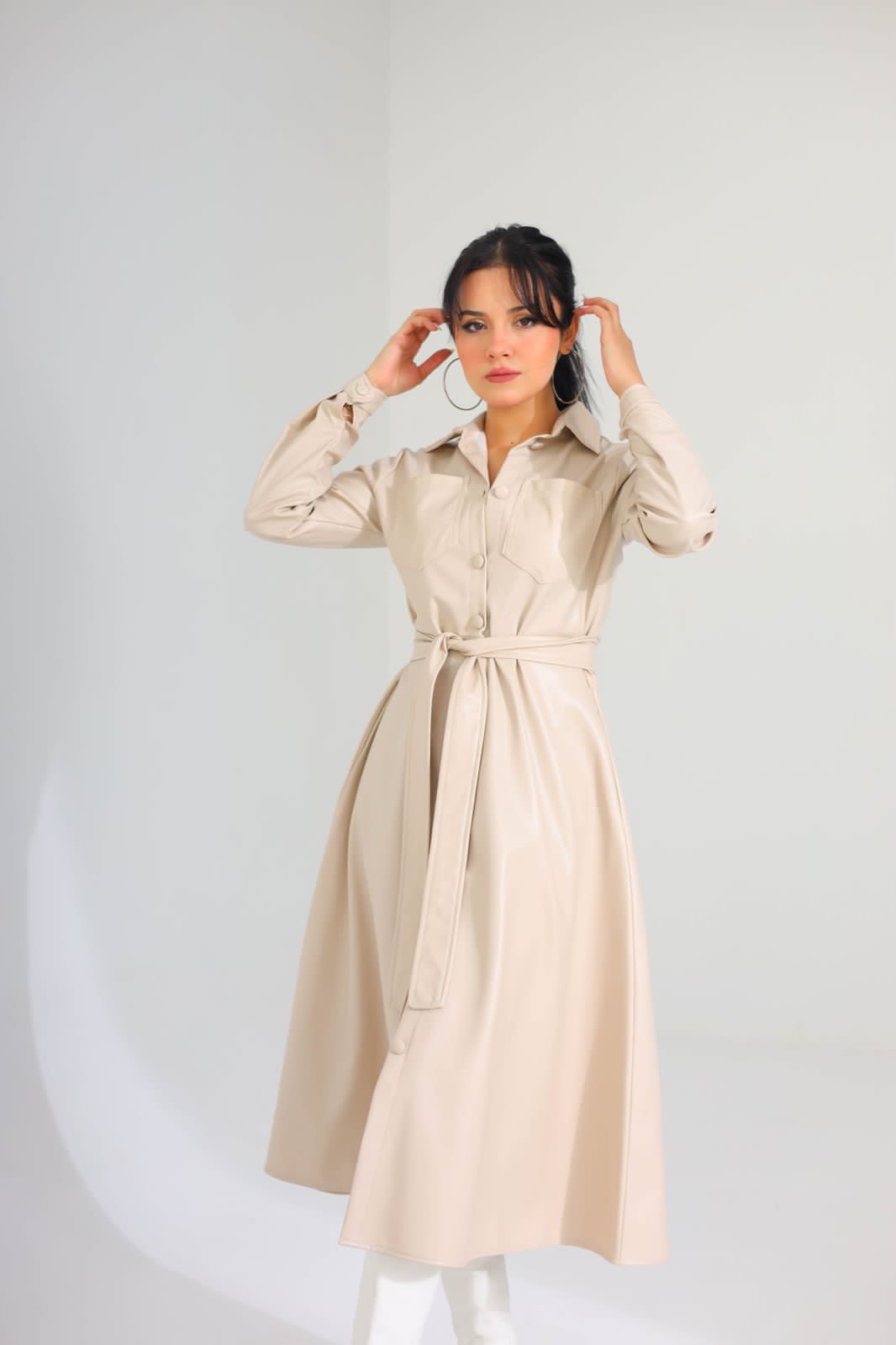 Leather dress 8283