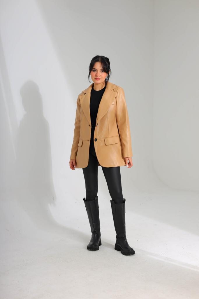 Leather Blazer 8294