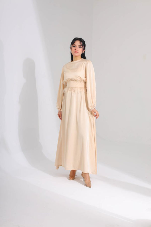Fur Belt Dress - HANGER