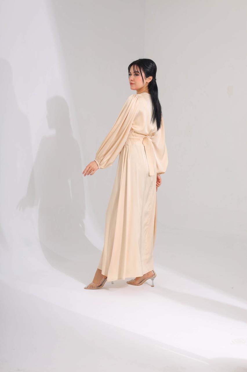 Fur Belt Dress