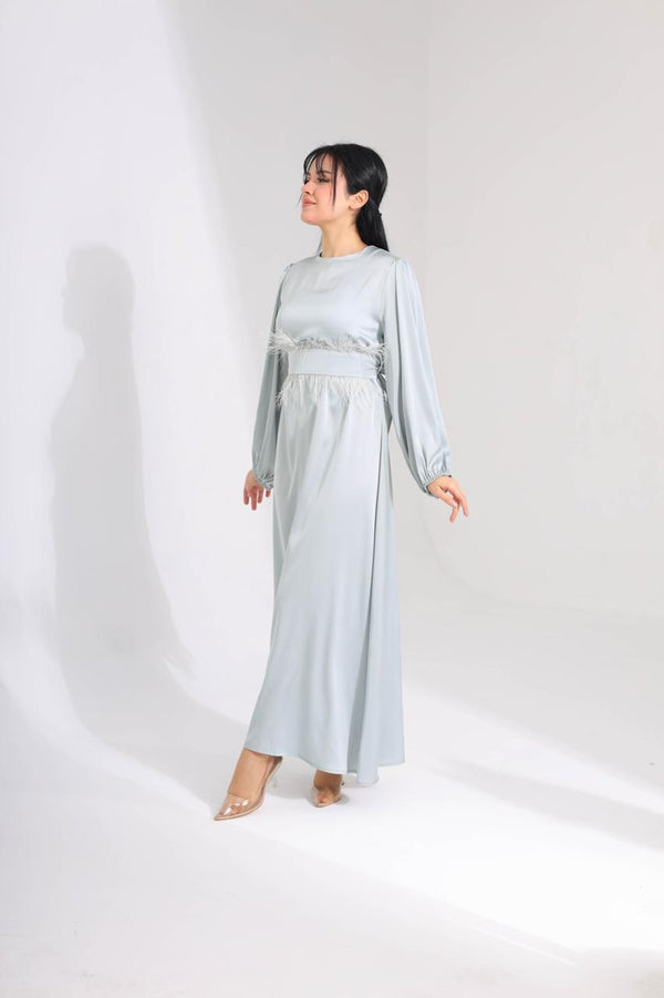 Fur Belt Dress - HANGER